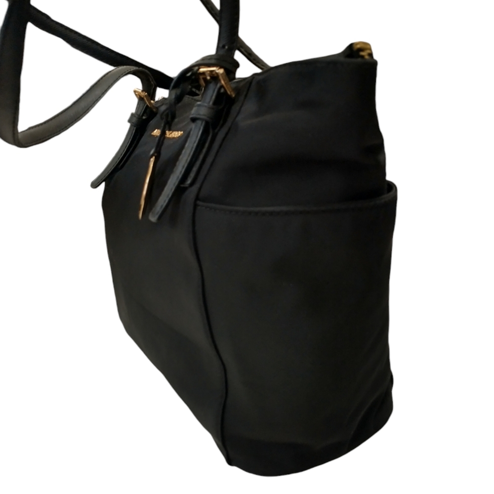 Michael Kors Bedford Black Nylon East Women's Shoulder Bag - Picture 5 of 15